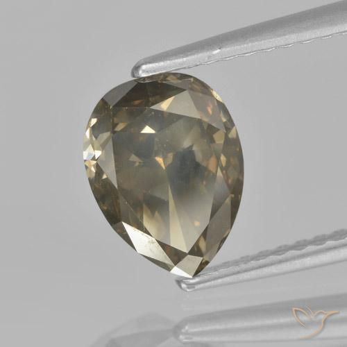Diamante Coñac intenso natural de 1.81 ct, En forma de pera, VS