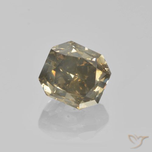 1.36ct Natural Marrón cálido Diamante, corte esmeralda, VS-SI