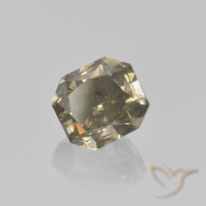 Diamante Marrón cálido natural de 1.36 ct, Corte Octágono / Esmeralda, VS-SI