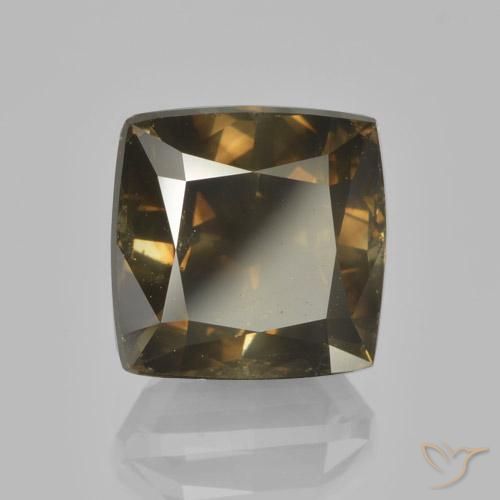 5.00ct Natural Coñac intenso Diamante, Forma Cojín, VS