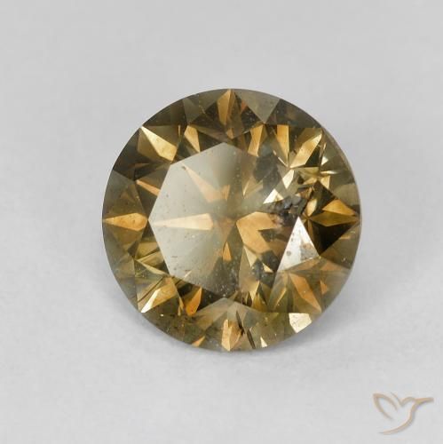 Diamante Marrón sombra natural de 2.10 ct, Redondo, VS-SI