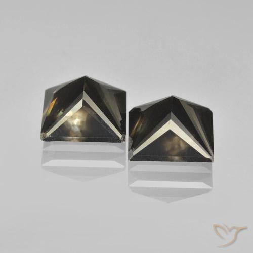 Gemas de Diamante Coñac natural de 4.62 ct, Cuadrado, VS-SI