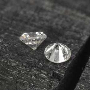 Gemas de Diamante Blanco natural de  ct, Corte Redondo, VS