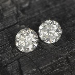 Gemas de Diamante Blanco natural de  ct, Corte Redondo, VS