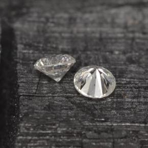 Gemas de diamante blanco natural de 0,05 ct, corte redondo, VS