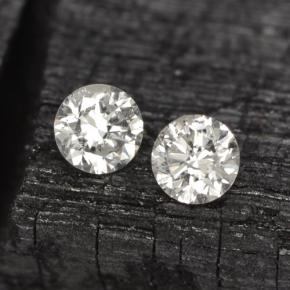 Gemas de Diamante Blanco natural de  ct, Corte Redondo, VS
