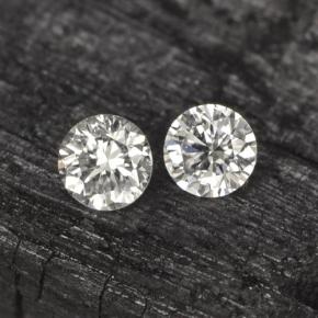Gemas de Diamante Blanco natural de  ct, Corte Redondo, VS