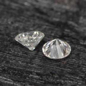 Gemas de Diamante Blanco natural de  ct, Corte Redondo, VS