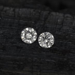 Gemas de Diamante Blanco natural de  ct, Corte Redondo, VS