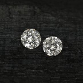 Gemas de Diamante Blanco natural de  ct, Corte Redondo, VS