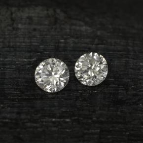Gemas de Diamante Blanco natural de  ct, Corte Redondo, VS