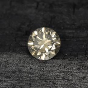Diamante amarillo natural de 0,20 ct, corte redondo, VS-SI
