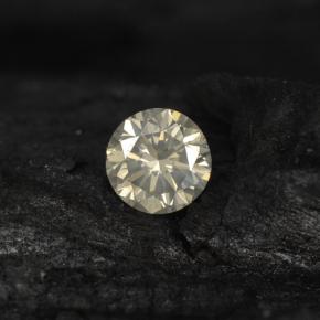 Diamante incoloro natural de 0,13 ct, corte redondo, VS-SI