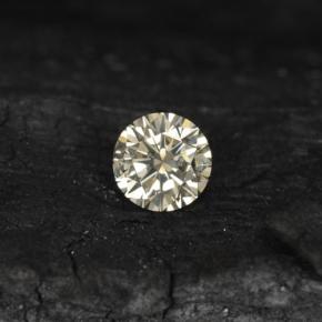 Diamante Champaña claro natural de 0.11 ct, Corte Redondo, VS-SI