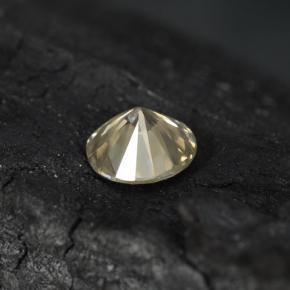 Diamante Champaña claro natural de 0.20 ct, Corte Redondo, VS-SI