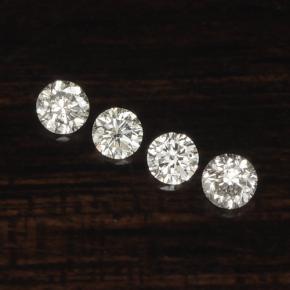 Gemas de Diamante Blanco natural de  ct, Corte Redondo, VS-SI