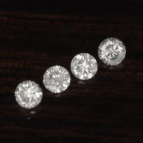 Gemas de diamante blanco natural de  ct, corte redondo, VS-SI