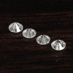 Gemas de diamante blanco natural de  ct, corte redondo, VS-SI