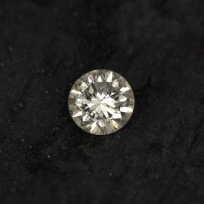 Diamante Amarillo claro natural de 0.06 ct, Corte Redondo, VS-SI