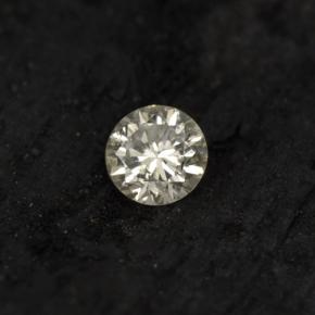 Diamante Amarillo claro natural de 0.06 ct, Corte Redondo, VS-SI