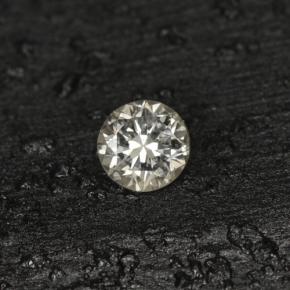 Diamante amarillo natural de 0,04 ct, corte redondo, VS-SI