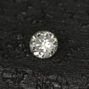 Diamante amarillo natural de 0,04 ct, corte redondo, VS-SI
