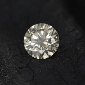 Diamante amarillo natural de 0,20 ct, corte redondo, VS-SI