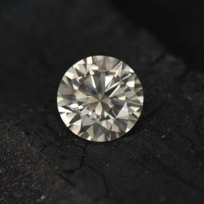 Diamante amarillo natural de 0,20 ct, corte redondo, VS-SI