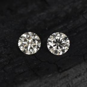 Gemas de diamante blanco natural de  ct, corte redondo, VS-SI