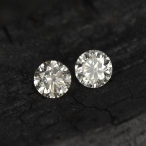 Gemas de diamante blanco natural de  ct, corte redondo, VS-SI