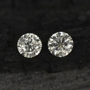Gemas de Diamante Blanco natural de  ct, Corte Redondo, VS-SI