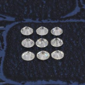 Gemas de Diamante Blanco natural de 0.10 ct, Corte Redondo, VS-SI