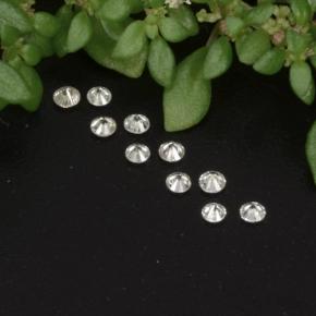 Gemas de diamante blanco natural de  ct, corte redondo, VS-SI