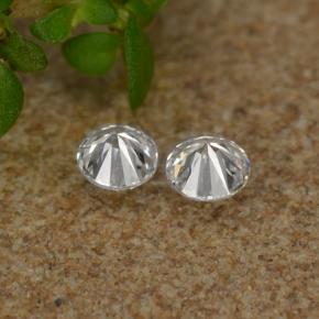 Gemas de diamante blanco natural de 0,06 ct, corte redondo, VS-SI