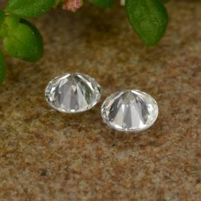 Gemas de diamante blanco natural de 0,06 ct, corte redondo, VS-SI