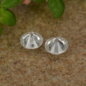 Gemas de diamante blanco natural de 0,06 ct, corte redondo, VS-SI