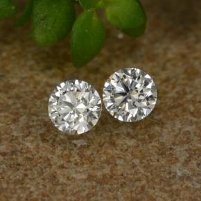 Gemas de Diamante Blanco natural de 0.06 ct, Corte Redondo, VS-SI