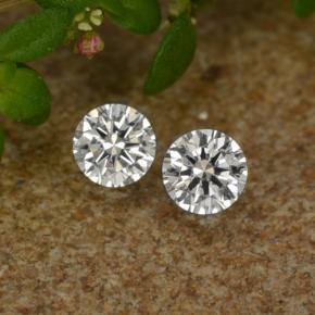 Gemas de diamante blanco natural de 0,06 ct, corte redondo, VS-SI
