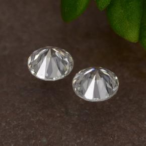 Gemas de diamante blanco natural de 0,06 ct, corte redondo, VS-SI