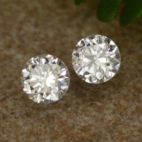 Gemas de Diamante Blanco natural de 0.07 ct, Corte Redondo, VS-SI