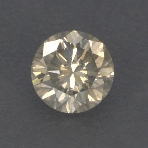 Diamante Marrón medio natural de 0.13 ct, Corte Redondo, VS
