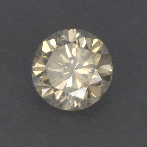 Diamante Marrón medio natural de 0.13 ct, Corte Redondo, VS