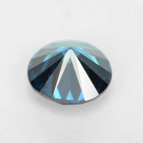 Diamante azul natural de 0,42 ct, corte redondo, VS-SI