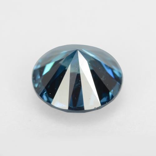 Diamante Azul Londres natural de 0.35 ct, Corte Redondo, VS-SI