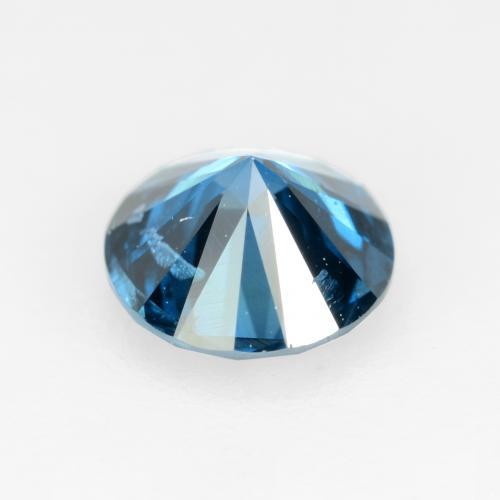 Diamante azul natural de 0,32 ct, corte redondo, SI