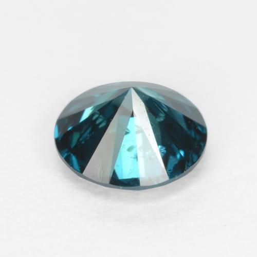 Diamante Verde azul intenso natural de 0.30 ct, Corte Redondo, VS-SI