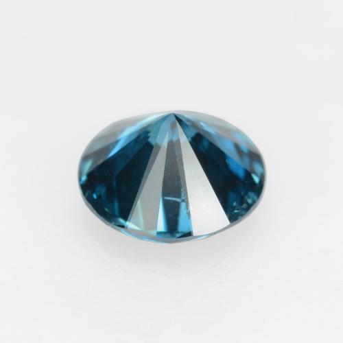 Diamante azul natural de 0,28 ct, corte redondo, VS-SI