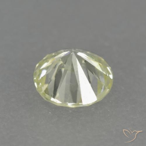 Diamante amarillo natural de 0,15 ct, corte redondo, VS