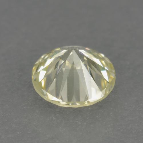 Diamante Amarillo claro medio natural de 0.18 ct, Corte Redondo, VVS-VS