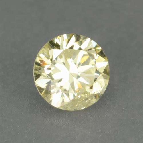 Diamante amarillo natural de 0,15 ct, corte redondo, VS-SI
